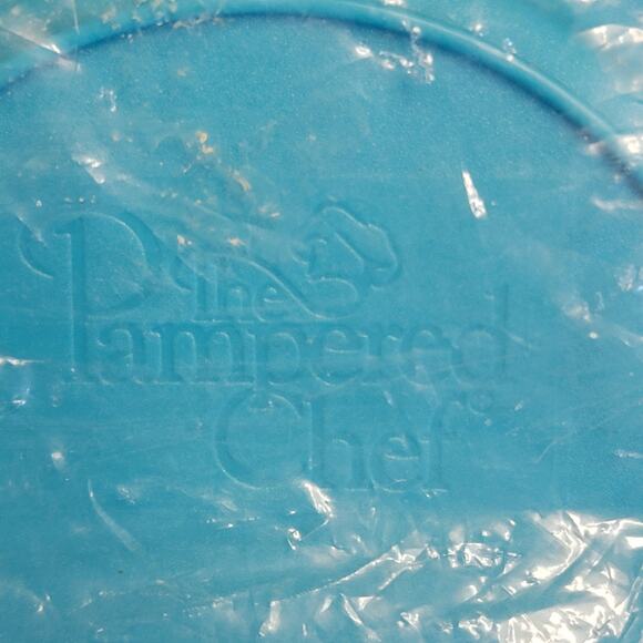 Pampered Chef Outdoor Party Plates 6 Pc Set 2823‎ 10" Blue Green Retired Picnic - Picture 5 of 6